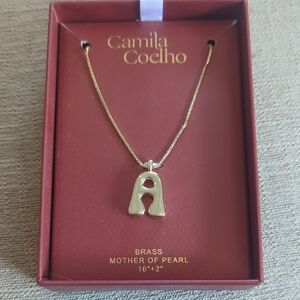 Camila Coelho Gold Pendant Necklace